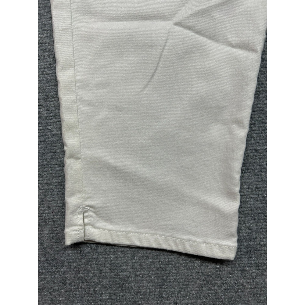D Jeans Capri Pants Womens 14 White High Waist Modern Fit High Waist Solid New - Picture 3 of 13
